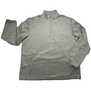 PGA Tour Quarter Zip Pullover Mens Large Golf Performance Lightweight Olive